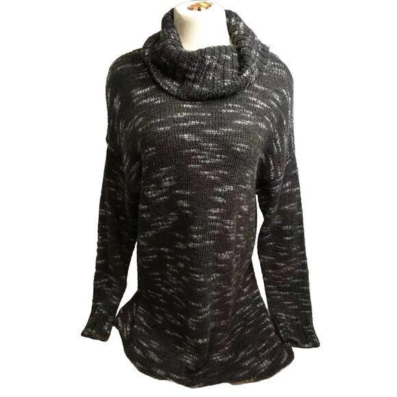 American Eagle Outfitters Sweaters - American Eagle Turtleneck Cable Knit Wool Blend Sweater Gray Size L Women Long
